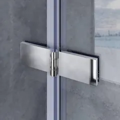 Шторки скляні на ванну Koer SR BS05-90x140-TR-01 прозоре скло Easy Clean 6мм, хром (KR5372)