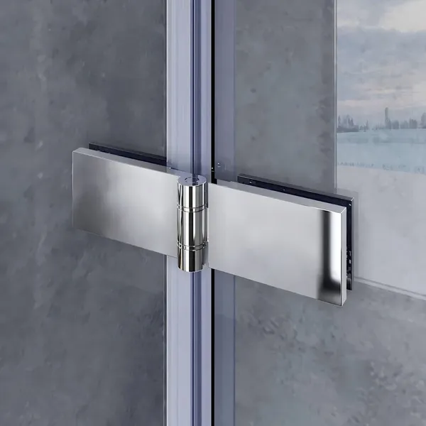 Шторки скляні на ванну Koer SR BS05-90x140-TR-01 прозоре скло Easy Clean 6мм, хром (KR5372)