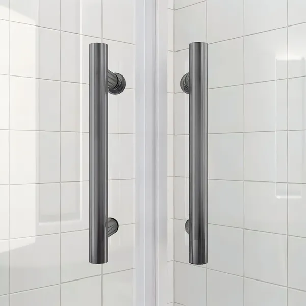 Душова кабіна без піддону Koer SR SC04-90x90x195-TR-07 прозоре скло Easy Clean 5мм, графіт (KR5362)