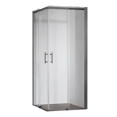 Душова кабіна без піддону Koer SR SC03-90x90x200-TR-07 прозоре скло Easy Clean 6мм, графіт (KR5359)