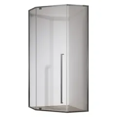 Душова кабіна без піддону Koer SR SC06-90x90x200-TR-07 прозоре скло Easy Clean 8мм, графіт (KR5366)