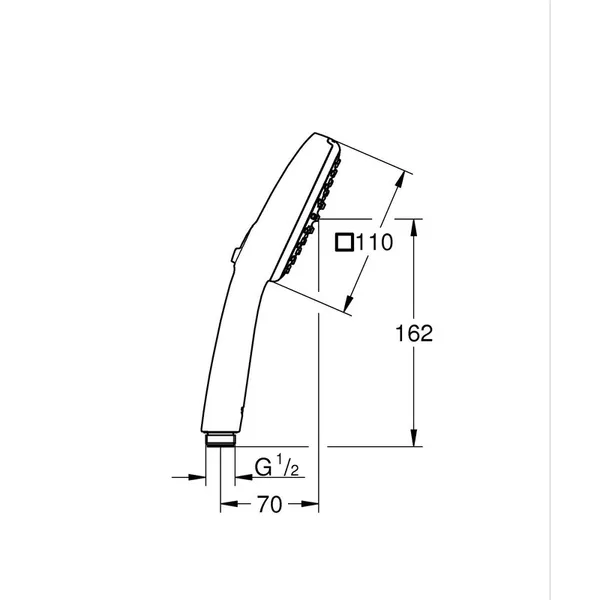 Ручний душ Grohe Tempesta Cube 110 2 режими (26746003)