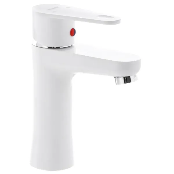 Змішувач для умивальника Plamix Vega-001 White (без підведення) (PM0685)