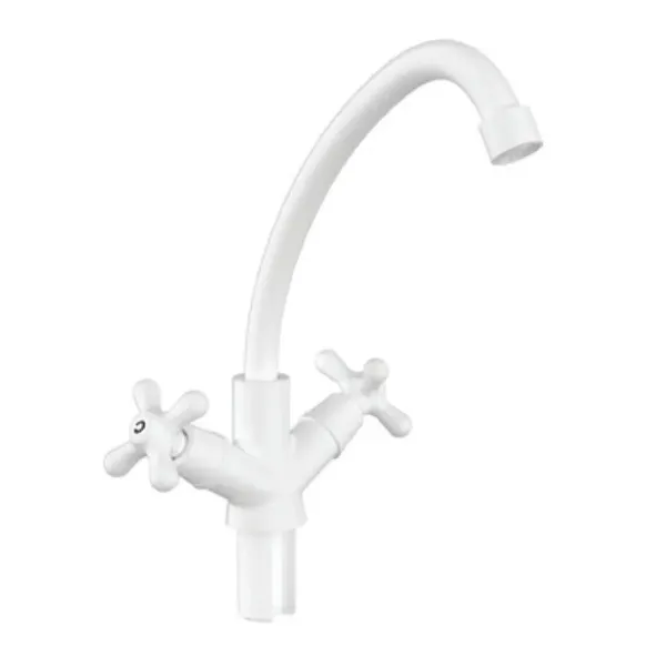 Змішувач для кухні Plamix Amax-271 White (без підведення) (PM0697)
