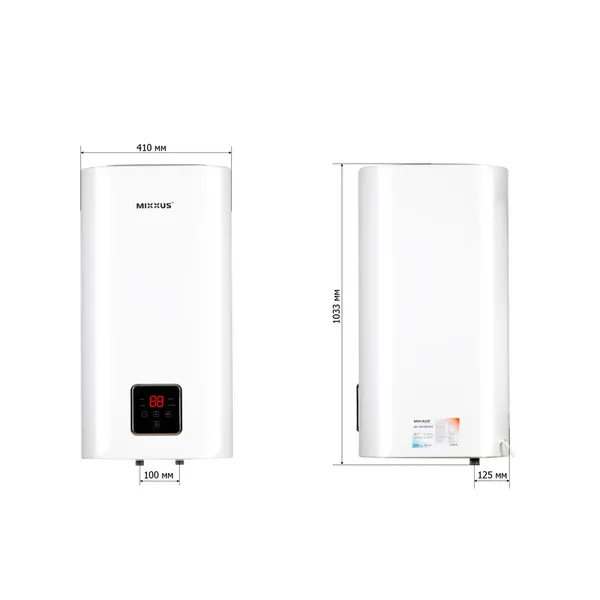 Водонагрівач "Квадрат" Mixxus EWH-15100 CUBE DRY накопичувальний 100 л, сухий тен 2,0 kW (WH0619)