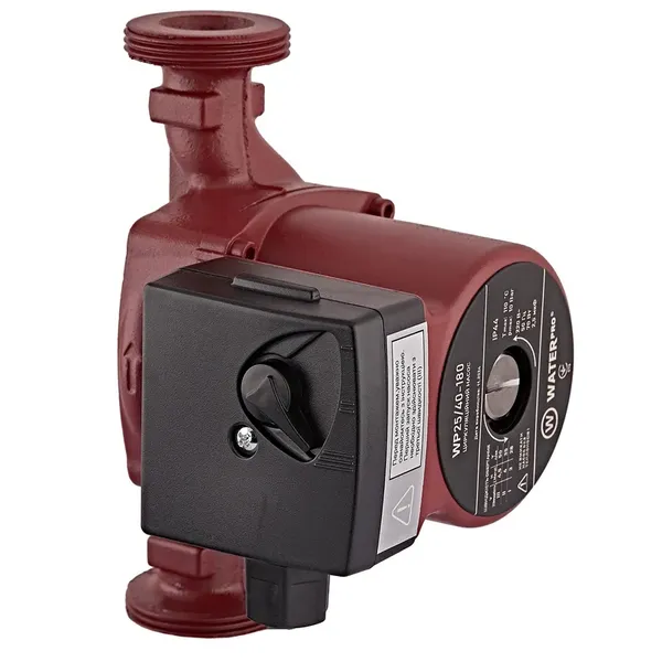 Насос циркуляційний Waterpro WP25/40-180 з кабелем, без гайок (WP3338)