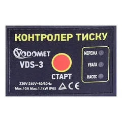 Контролер тиску Vodomet VDS-3 електронний для насоса до 1,1кВт, кутовий 1", з кабелем (VO4201)