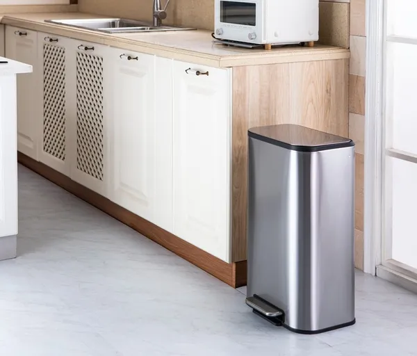 Відро для сміття з плавним закриттям прямокутне Mixxus Cubic-TC0112 SS Color 12л колір нержавійка (MI7089)