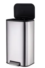 Відро для сміття з плавним закриттям прямокутне Mixxus Cubic-TC0105 SS Color 5л колір наржавійка (MI7088)