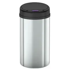 Відро для сміття сенсорне кругле Mixxus Premium Ellipse-TC0109 Chrome-Black 9л (хром-чорне) (MI7083)