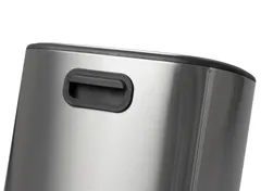 Відро для сміття з плавним закриттям овальне Mixxus Premium Diverse-TC0112 SS Color 12л колір наржавійка (MI7079)