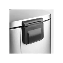 Відро для сміття з плавним закриттям прямокутне Mixxus Bevel-TC0112 SS Color 12л колір наржавійка (MI7087)