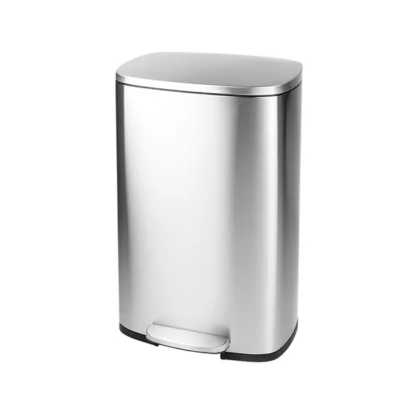Відро для сміття з плавним закриттям прямокутне Mixxus Bevel-TC0112 SS Color 12л колір наржавійка (MI7087)