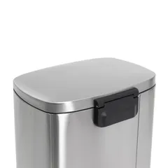 Відро для сміття з плавним закриттям прямокутне Mixxus Bevel-TC0105 SS Color 5л колір наржавійка (MI7086)
