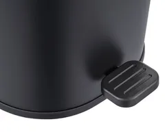 Відро для сміття з плавним закриттям овальне Zerix Prime-TC0105 Black 5л колір чорний (ZX5902)