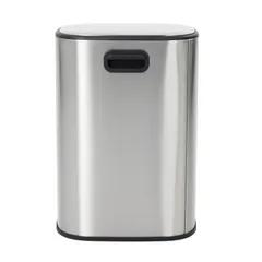 Відро для сміття з плавним закриттям овальне Mixxus Premium Diverse-TC0105 SS Color 5л колір наржавійка (MI7078)