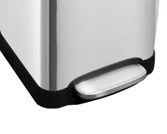 Відро для сміття з плавним закриттям квадратне Mixxus Style-TC0106 SS Color 6л колір наржавійка (MI7092)