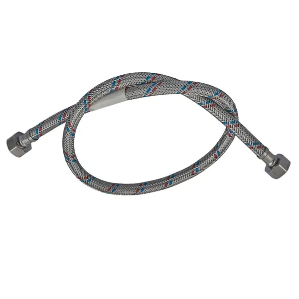 Гнучкий шланг для підключення води гайка 1/2'' - гайка 1/2'' (180 см) Zerix (ZX1557)