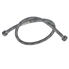 Гнучкий шланг для підключення води гайка 1/2'' - гайка 1/2'' (80 см) Zerix (ZX1553)