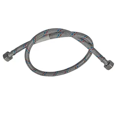Гнучкий шланг для підключення води гайка 1/2'' - гайка 1/2'' (150 см) Zerix (ZX1556)
