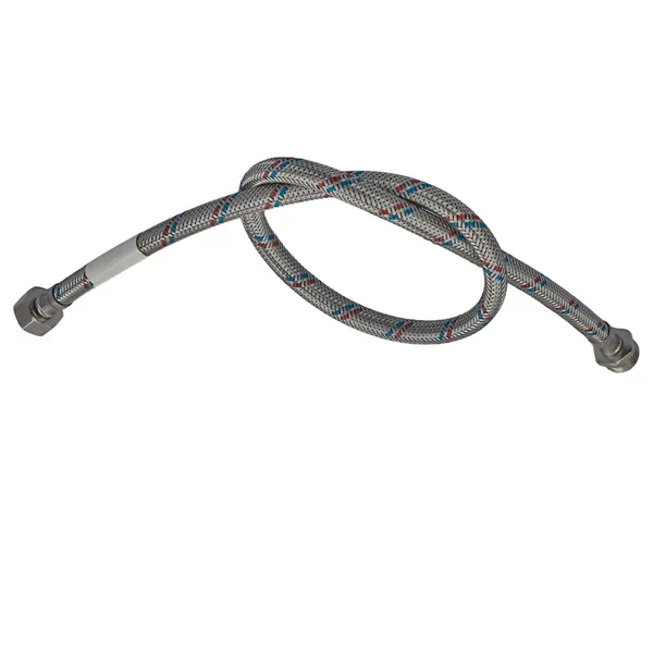 Гнучкий шланг для підключення води гайка 1/2'' - Штуцер 1/2'' (180 см) Zerix (ZX1568)