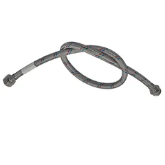 Гнучкий шланг для підключення води гайка 1/2'' - Штуцер 1/2'' (50 см) Zerix (ZX1562)