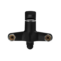 Змішувач для ванни Plamix CEZAR-006 EURO SET Matte black, зі шлангом, лійкою та кронштейном (PM0690)