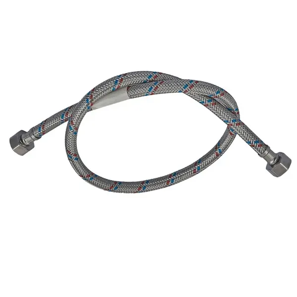 Гнучкий шланг для підключення води гайка 1/2'' - гайка 1/2'' (100 см) Zerix (ZX1554)