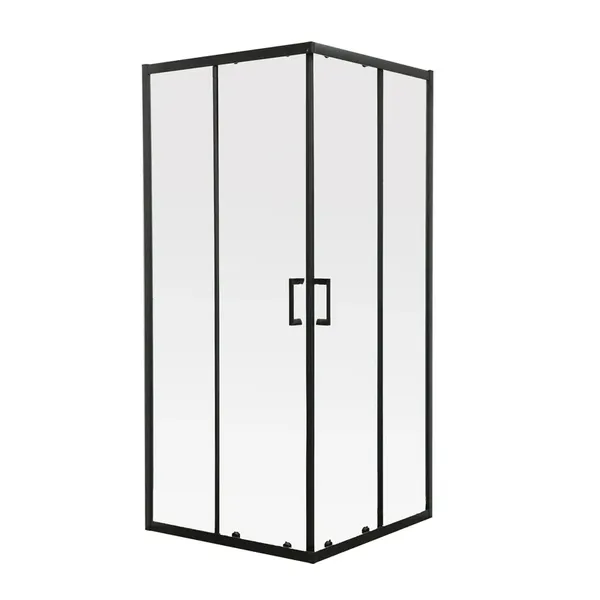 Душова кабіна без піддону Mixxus Premium DIVERSE SC02-90x90x195-TR Black прозоре скло 5мм (MI6862)