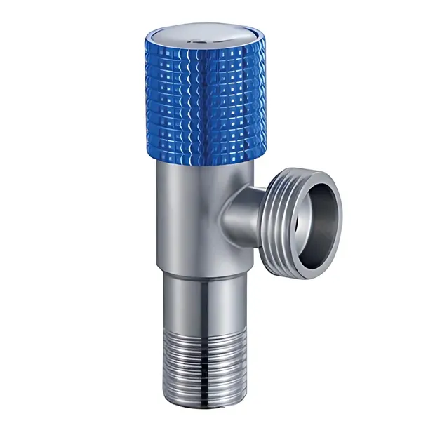 Кран для підключення сантехприладів Mixxus VAL-10-1/2x3/4 з нерж. сталі SUS304 (синій) (MI7099)