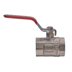 Кран кульовий ГГВ, ручка "важіль" червона Waterpro WP602-25FFL - 1" FFL (WP0137)