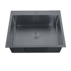 Мийка Zerix ZH5045-215 Nano-Black (3.0/0.8) з нерж. сталі  (MX1580)