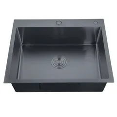 Мийка Zerix ZH5843-215 Nano-Black (3.0/0.8) з нержавіючої сталі (MX1584)