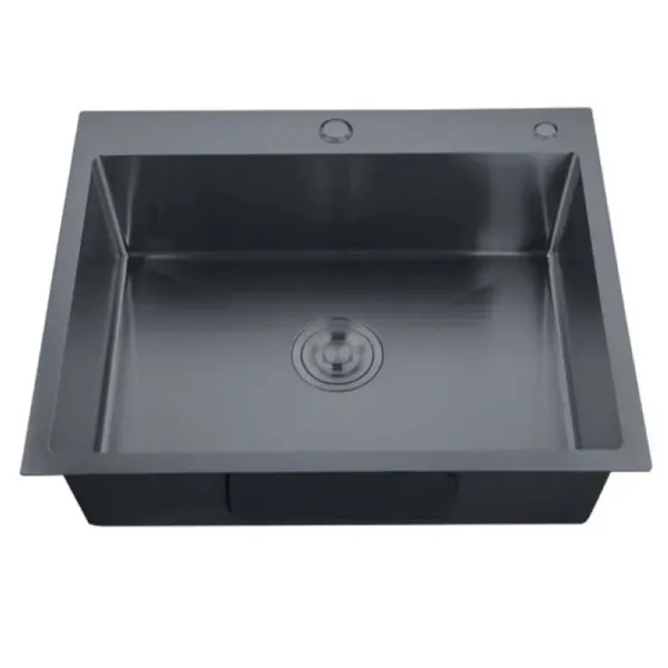 Мийка Zerix ZH5843-215 Nano-Black (3.0/0.8) з нержавіючої сталі (MX1584)
