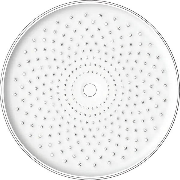 Лійка для душу стельова Koer KP-0413-01-OH 250мм (Колір хром) (KR5417)