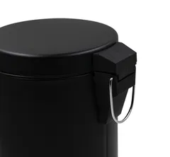 Відро для сміття кругле Zerix Solo-TC0105 Black 5 л колір чорний (ZX5898)