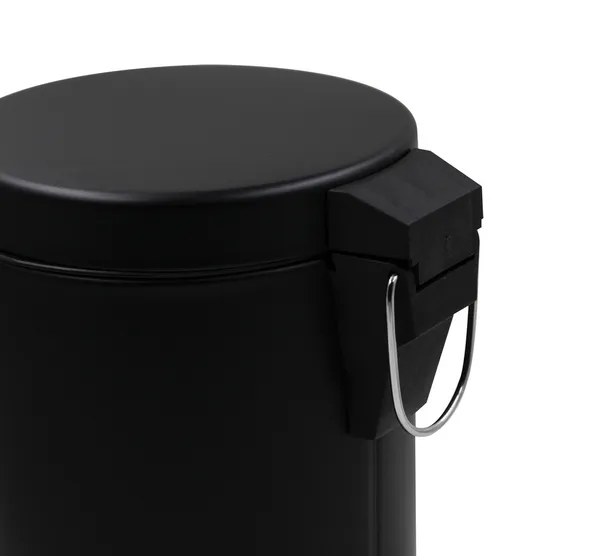 Відро для сміття кругле Zerix Solo-TC0105 Black 5 л колір чорний (ZX5898)