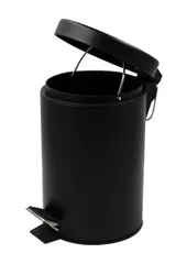 Відро для сміття кругле Zerix Solo-TC0105 Black 5 л колір чорний (ZX5898)