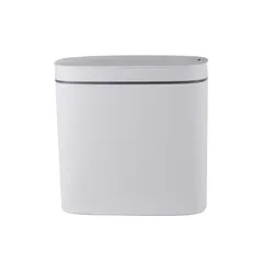 Відро для сміття сенсорне овальне Mixxus Flat-TC0109 White 9 л колір білий (MI7074)