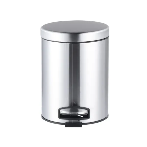 Відро для сміття з плавним закриттям кругле Mixxus Ellipse-TC0205 SS Color 5л колір нержавійка (MI7076)
