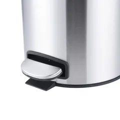 Відро для сміття з плавним закриттям кругле Mixxus Ellipse-TC0205 SS Color 5л колір нержавійка (MI7076)