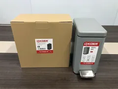 Відро для сміття з плавним закриттям прямокутне Koer TC-010206-07 6 л колір сірий (KR5596)