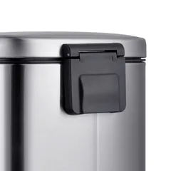 Відро для сміття з плавним закриттям прямокутне Mixxus Premium Style-TC0305 SS Color 5л колір нержавійка (MI7060)