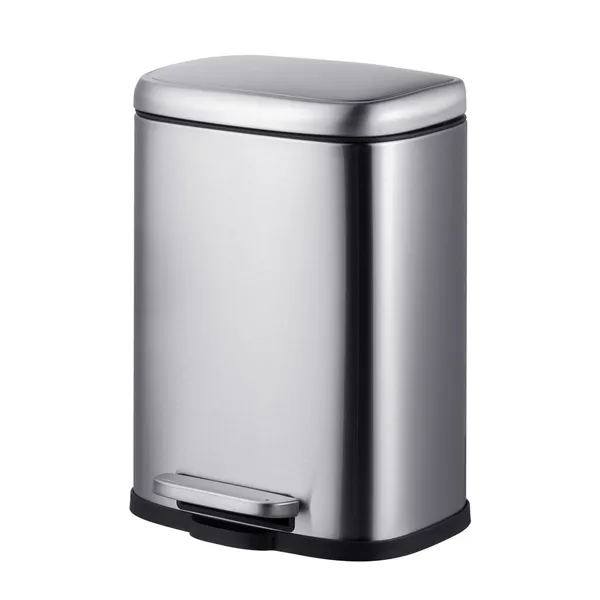Відро для сміття з плавним закриттям прямокутне Mixxus Premium Style-TC0305 SS Color 5л колір нержавійка (MI7060)
