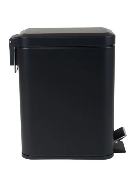 Відро для сміття з плавним закриттям прямокутне Zerix Sansa-TC0105 Black 5 л колір чорний (ZX5894)