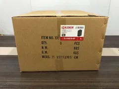 Відро для сміття з плавним закриттям прямокутне Koer TC-010210-07 10 л колір сірий (KR5599)