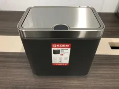 Відро для сміття сенсорне прямокутне Koer TC-020212-07 12 л колір графіт (KR5585)