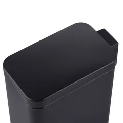 Відро для сміття з плавним закриттям прямокутне Mixxus Premium Quadro-TC0105 Black 5 л колір чорний (MI7061)