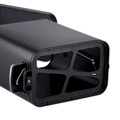 Відро для сміття з плавним закриттям прямокутне Mixxus Premium Quadro-TC0105 Black 5 л колір чорний (MI7061)