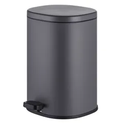 Відро для сміття з плавним закриттям овальне Mixxus Premium Olivary-TC0105 Graphite 5 л колір графіт (MI7063)